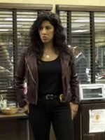 Stephanie Beatriz Brooklyn Nine-Nine Maroon Leather Jacket