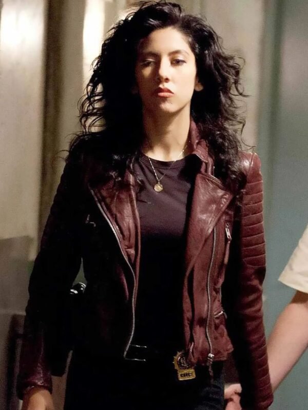 Stephanie Beatriz Brooklyn Nine-Nine Maroon Leather Jacket