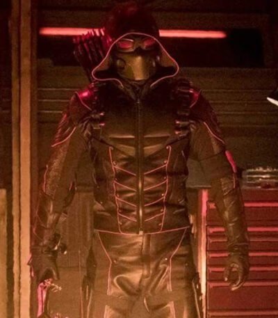 Stephen Amell Crisis On Earth X Black Hooded Jacket