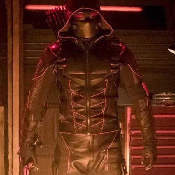 Stephen Amell Crisis On Earth X Black Hooded Jacket