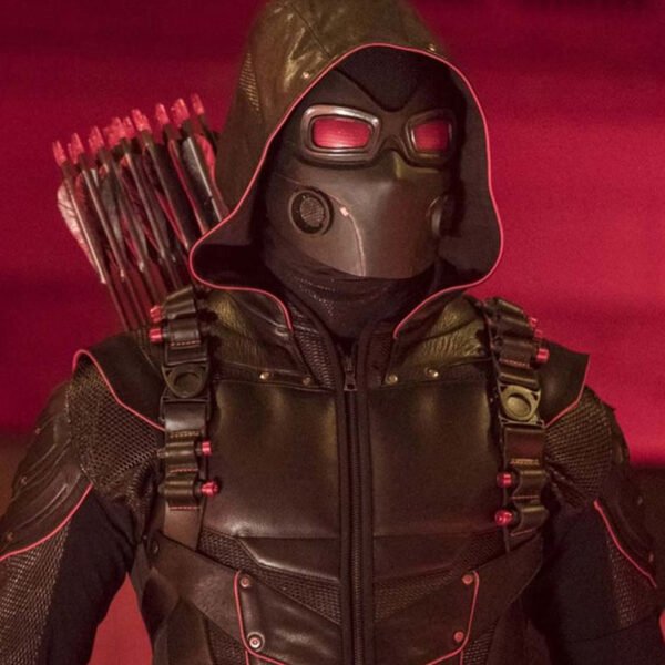 Stephen Amell Crisis On Earth X Black Hooded Jacket