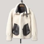 Stephen Dark Coffee Brown SF Shearling Jacket