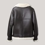 Stephen Dark Coffee Brown SF Shearling Jacket