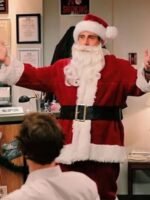 Steve Carell The Office Santa Claus Red Costume Jacket