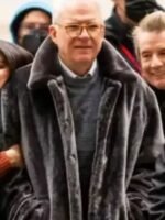 Steve Martin Only Murders In the Building Black Long Fur Coat