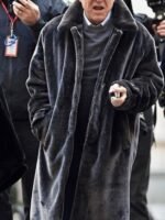 Steve Martin Only Murders In the Building Black Long Fur Coat