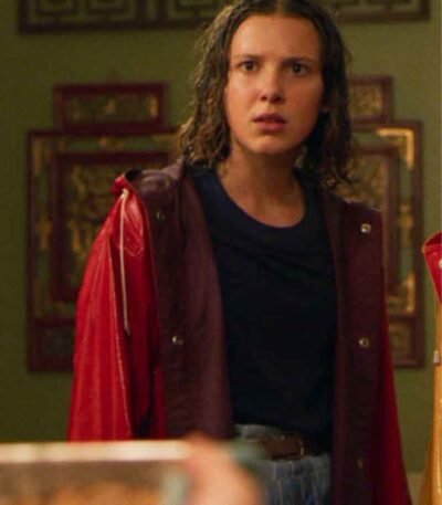 Stranger Things Eleven Red Hooded Coat