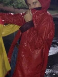 Stranger Things Eleven Red Hooded Coat