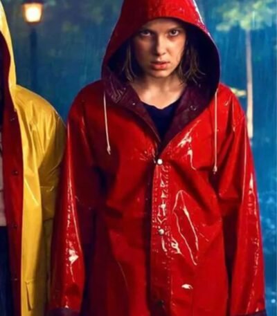 Stranger Things Eleven Red Hooded Coat