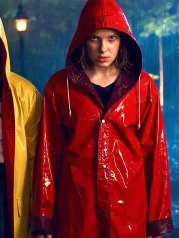 Stranger Things Eleven Red Hooded Coat