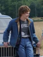 Stranger Things Jonathan Byers Sherpa Denim Jacket