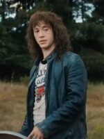 Stranger Things S04 Eddie Munson Black Leather Jacket