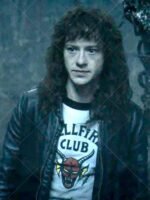 Stranger Things S04 Eddie Munson Black Leather Jacket