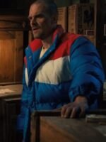 Stranger Things S04 Jim Hopper Blue Parachute Puffer Jacket