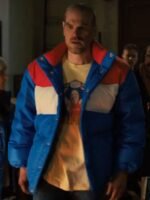 Stranger Things S04 Jim Hopper Blue Parachute Puffer Jacket