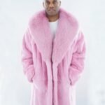 Stuart Mink Fur Pink Coat