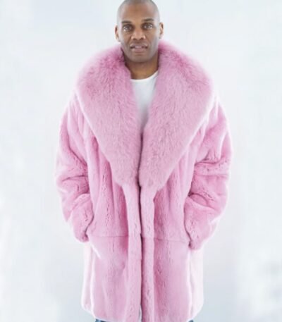 Stuart Mink Fur Pink Coat