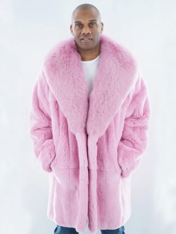 Stuart Mink Fur Pink Coat