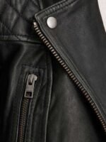 Stumptown Dex Parios Black Quilted Shoulders Motorcycle Jacket