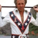 Stunt Performer Daredevil Evel Knievel White Leather Jacket
