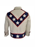 Stunt Performer Daredevil Evel Knievel White Leather Jacket