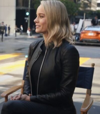 Super Bowl Nissan Commercial Ad Brie Larson Leather Jacket
