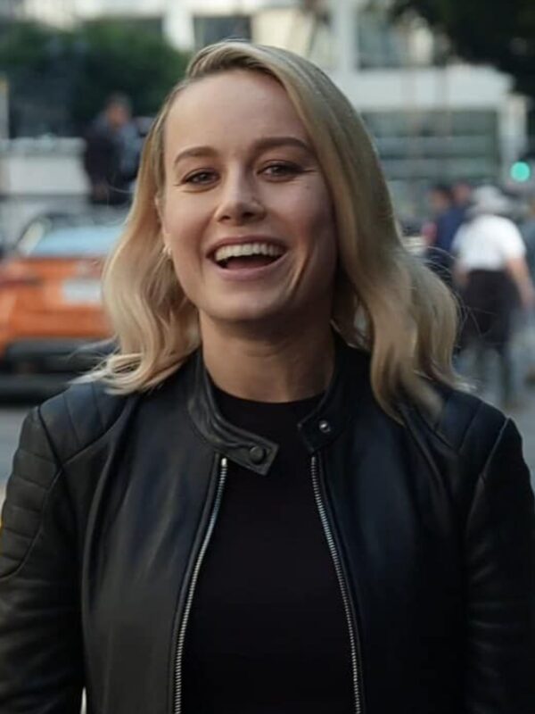 Super Bowl Nissan Commercial Ad Brie Larson Leather Jacket