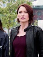 Supergirl Alex Danvers Leather Black Jacket