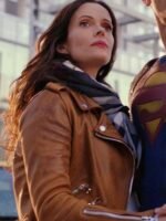 Supergirl Lois Lane Brown Vegan Leather Jacket