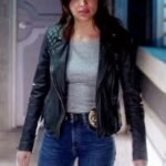 Supergirl Maggie Sawyer Biker Black Leather Jacket