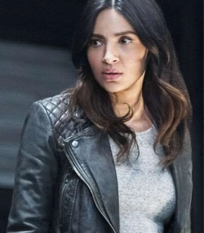 Supergirl Maggie Sawyer Biker Black Leather Jacket