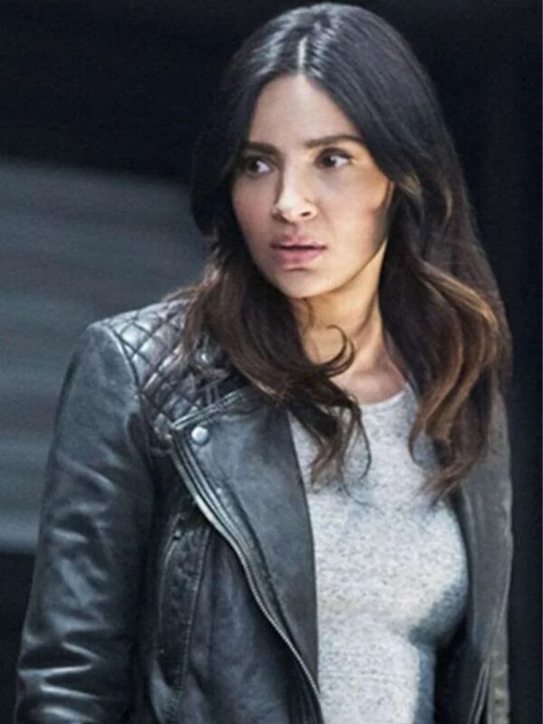 Supergirl Maggie Sawyer Biker Black Leather Jacket