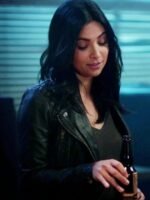 Supergirl Maggie Sawyer Biker Black Leather Jacket
