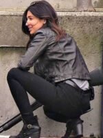 Supergirl Maggie Sawyer Biker Black Leather Jacket