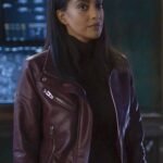 Supergirl S06 Kelly Olsen Maroon Leather Jacket
