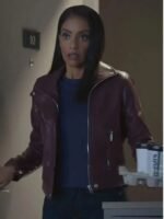 Supergirl S06 Kelly Olsen Maroon Leather Jacket
