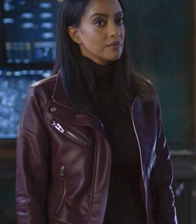 Supergirl S06 Kelly Olsen Maroon Leather Jacket