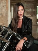 Supergirl Samantha Arias Black Leather Jacket