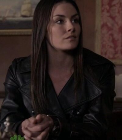 Supergirl Samantha Arias Black Leather Jacket