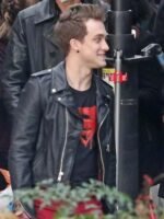 Superman and Lois Jonathan Kent Biker Cropped Leather Jacket