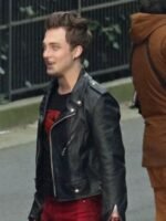 Superman and Lois Jonathan Kent Biker Cropped Leather Jacket