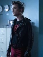 Superman and Lois Jonathan Kent Biker Cropped Leather Jacket