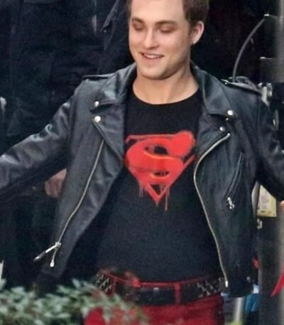 Superman and Lois Jonathan Kent Biker Cropped Leather Jacket