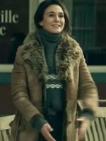 Superman and Lois Lana Lang Brown Leather Long Sherpa Coat