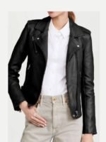 Superman and Lois Lane Biker Leather Jacket