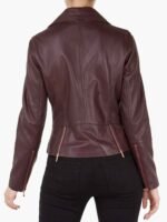 Superman and Lois Leslie Larr Brown Biker Leather Jacket