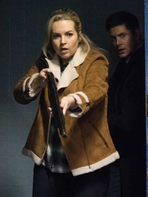 Supernatural Donna Hanscum Brown Suede Jacket