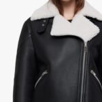 Susan Black Biker Leather Designer Jacket