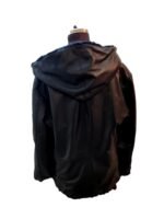 Swakara Lamb Womens Jacket With Fur Hood)