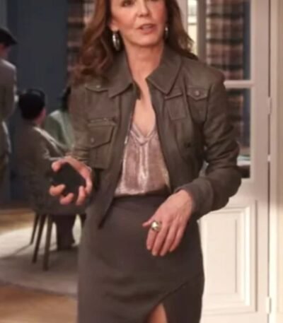 Sylvie Grateau Emily in Paris S04 Leather Jacket